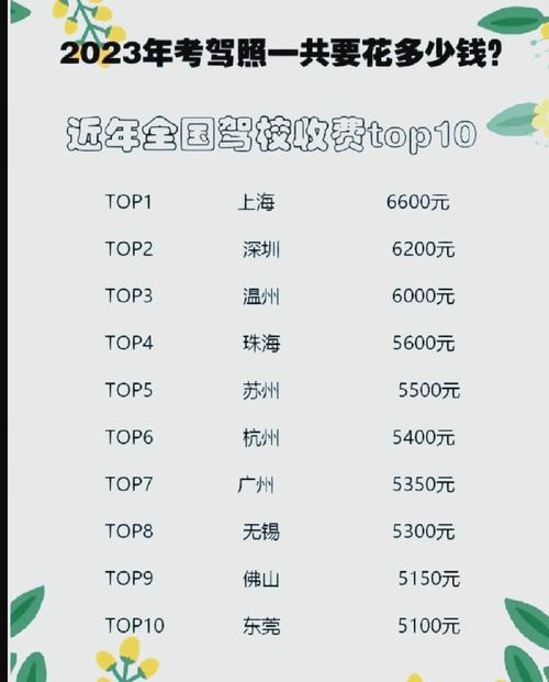 现在考驾照多少钱2022 现在考驾照多少钱2022上海